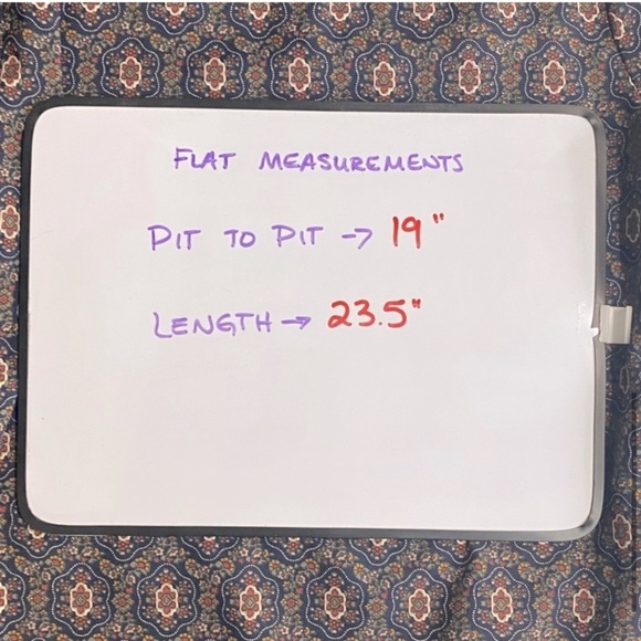 Les Amis Navy Blue Brown Cream Print Long Bell Sleeve Boho Blouse S - Picture 7 of 14